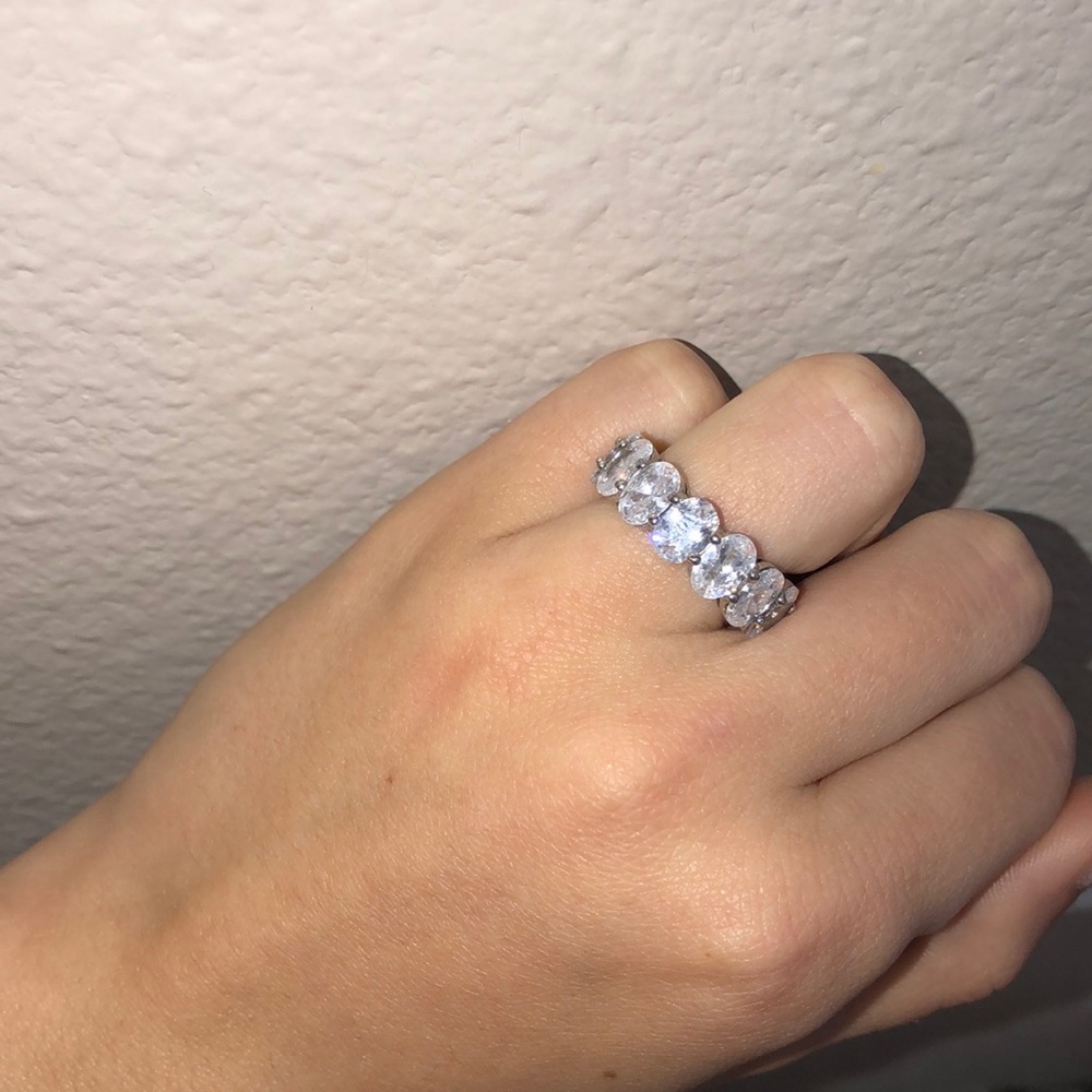 Oval Eternity Band Ring